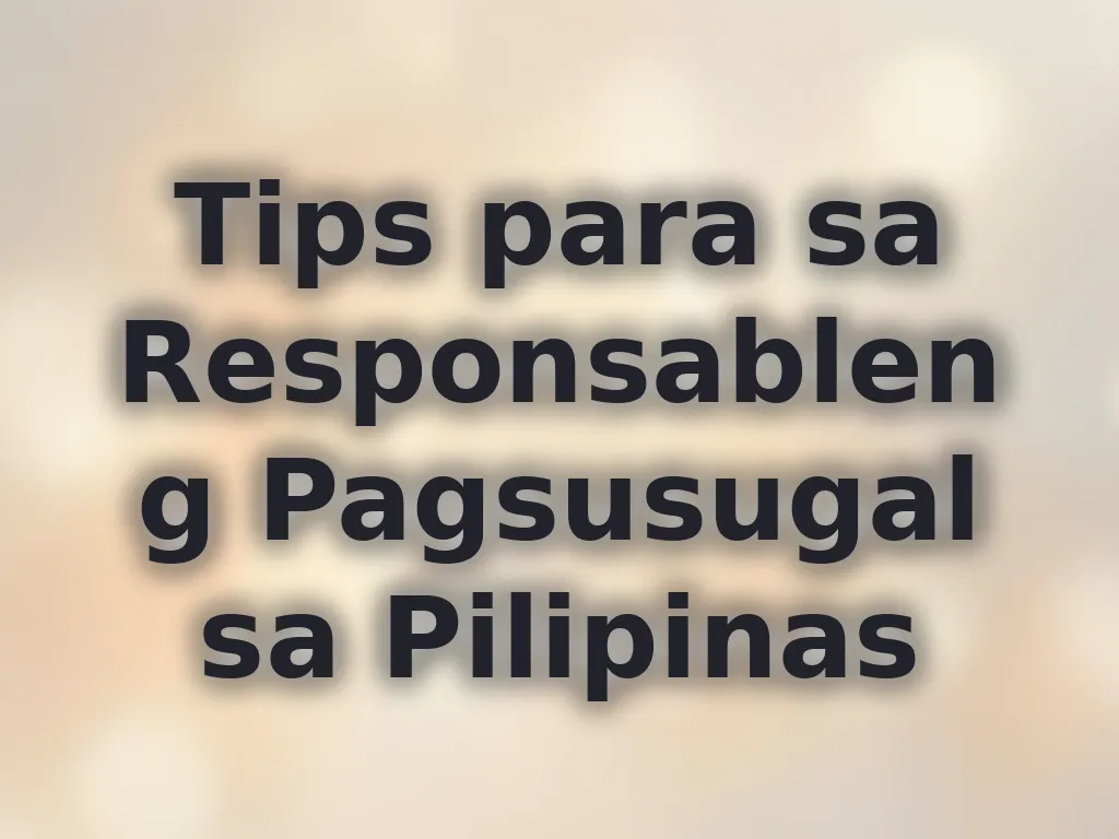 Responsible gaming tips
