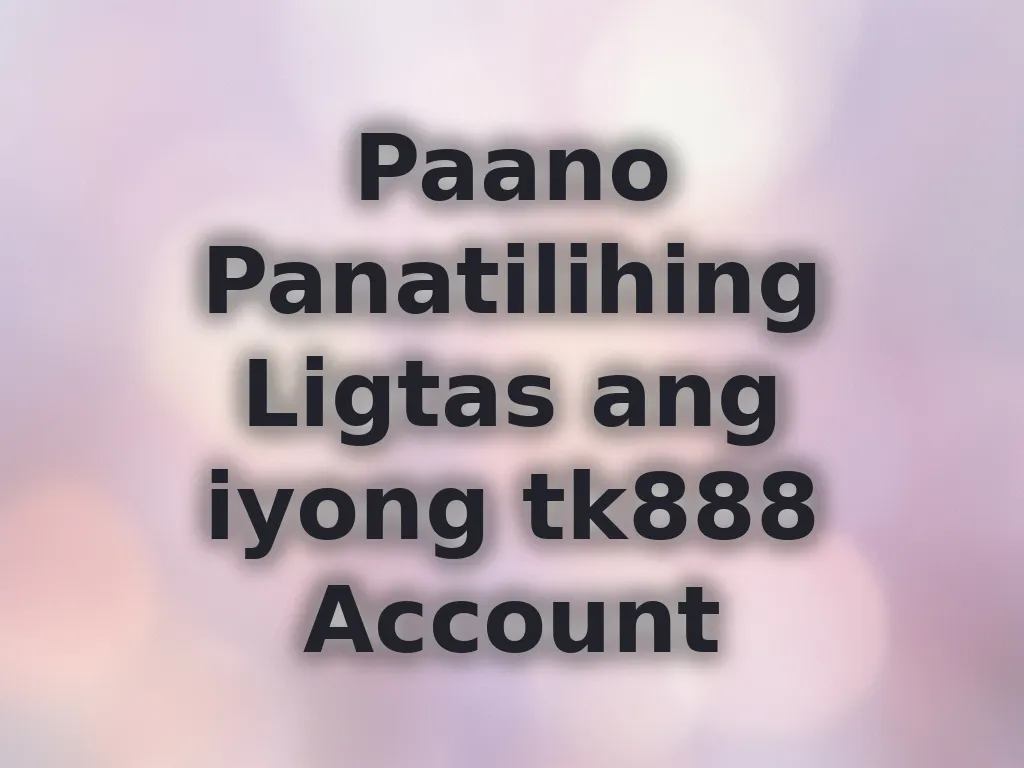 Account security guide